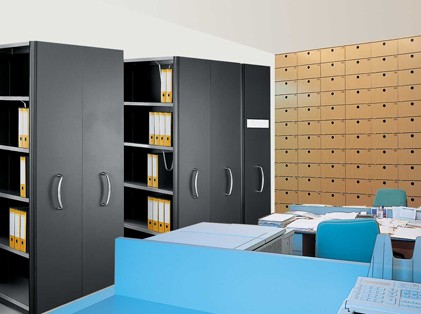 archivio compattabile antracite